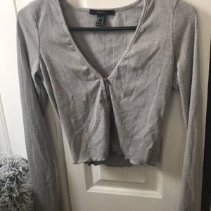 Grey crop top